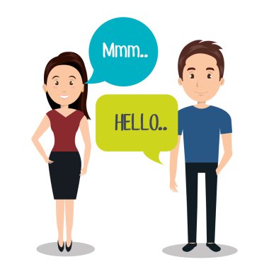 İnsanlar konuşma iletişim