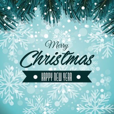 mutlu neşeli Noel kartı izole