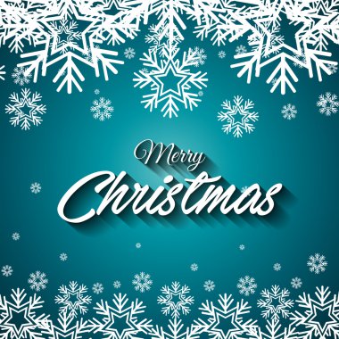 mutlu neşeli Noel kartı izole