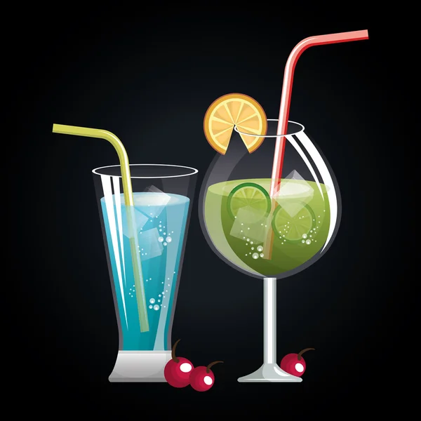 Menu lista cocktail bar — Vettoriale Stock