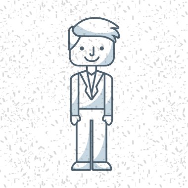 işadamı avatar izole simgesi