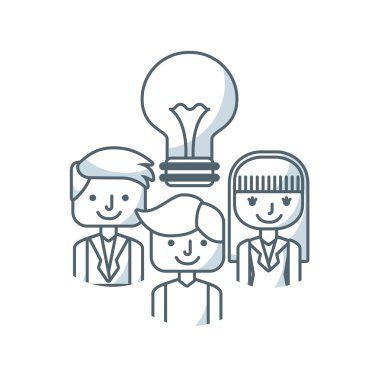 Takım iş kavramı izole simgesi