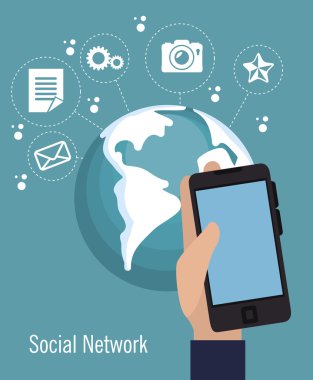 sosyal ağ medya d simgesi