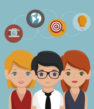 sosyal ağ medya d simgesi