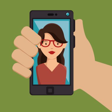 Fotoğraf selfie tarzı izole