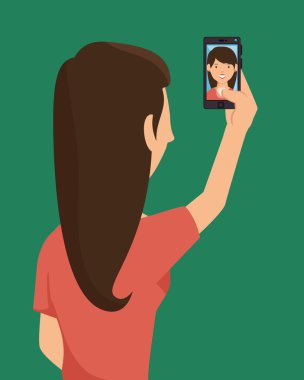 Fotoğraf selfie tarzı izole