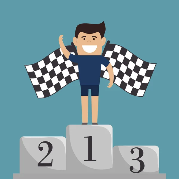 Championship podium numbers  icon — Stock Vector