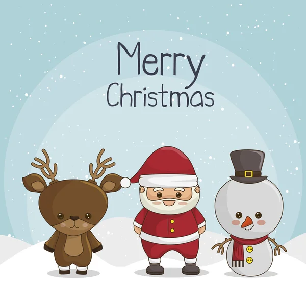 Gelukkig merry christmas-pictogram — Stockvector