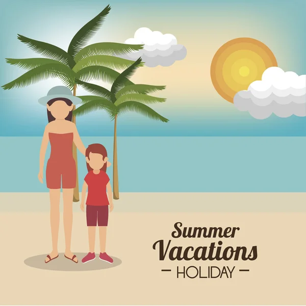 Іконка літніх канікул — стоковий вектор