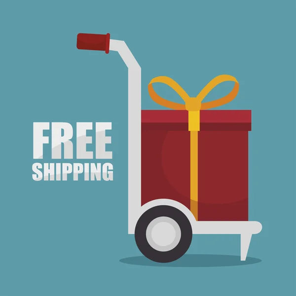 Free shipping delivery icon — Stock Vector