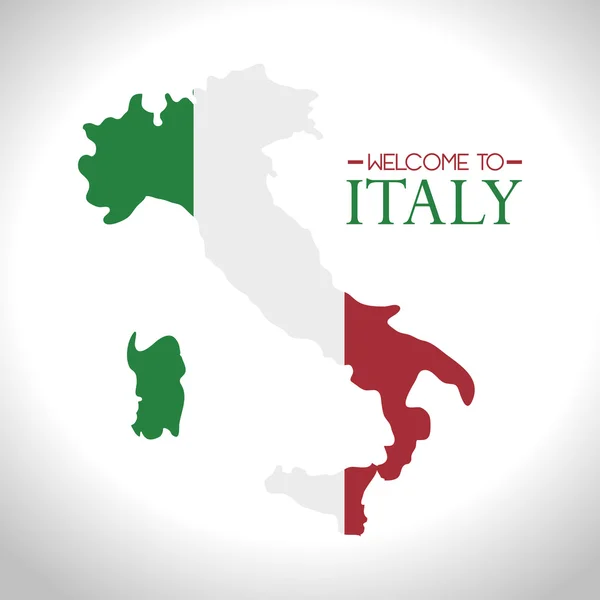 Geïsoleerde vlagpictogram Italië — Stockvector