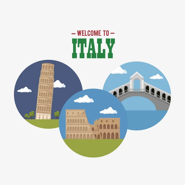 Итальянская архитектура — стоковый вектор
