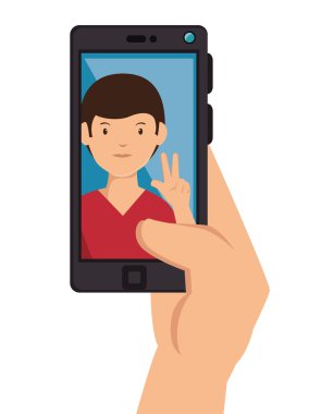 Fotoğraf selfie tarzı izole