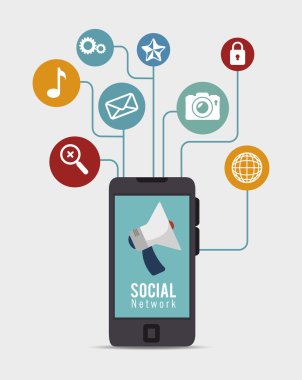 sosyal ağ medya d simgesi