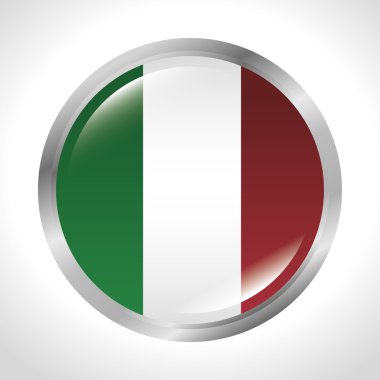 İtalya bayrak izole simgesi