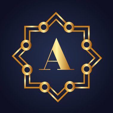 Altın Çerçeve Stili izole simgesi