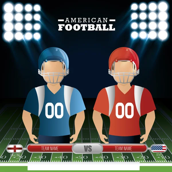 Icono del deporte fútbol americano — Vector de stock