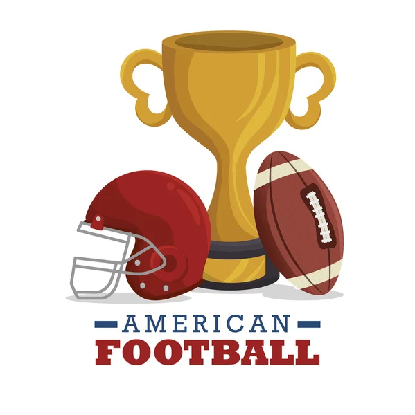 Americký fotbal sportovní ikona — Stockový vektor