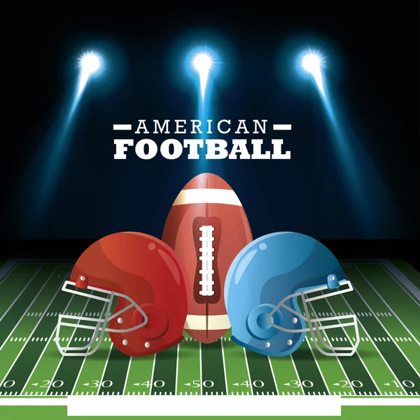 American football sport icon — Stock Vector