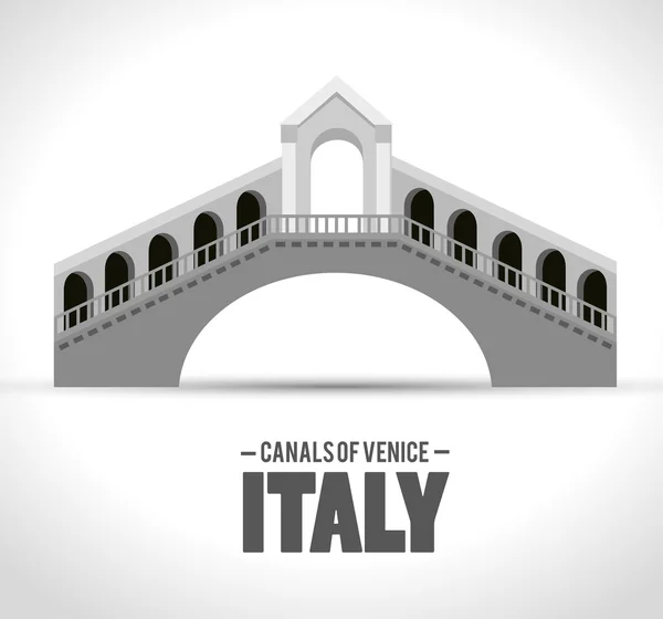 Architecture italian culture isolated — Stock Vector