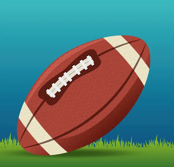 Icône américaine du football sportif — Image vectorielle