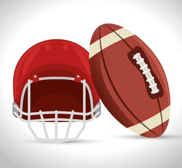 Icône américaine du football sportif — Image vectorielle