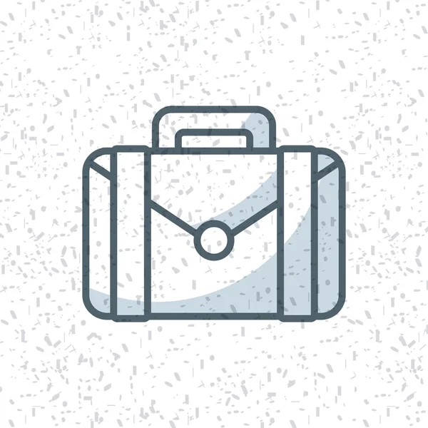 Cartera maletín aislado icono — Vector de stock