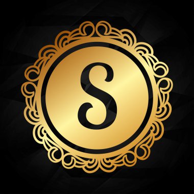 Altın Çerçeve Stili izole simgesi