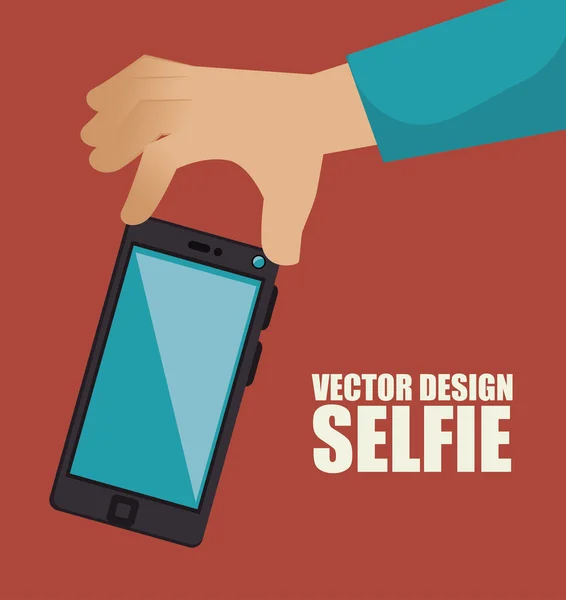 Photographie selfie style isolé — Image vectorielle