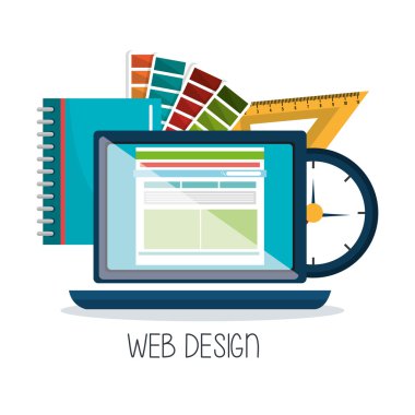 Web Tasarım online medya simgesi