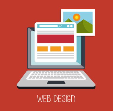 Web Tasarım online medya simgesi