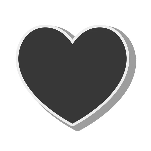 Corazón símbolo de amor — Vector de stock