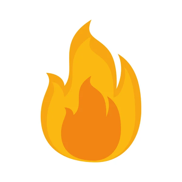 Llama fuego quemar — Archivo Imágenes Vectoriales