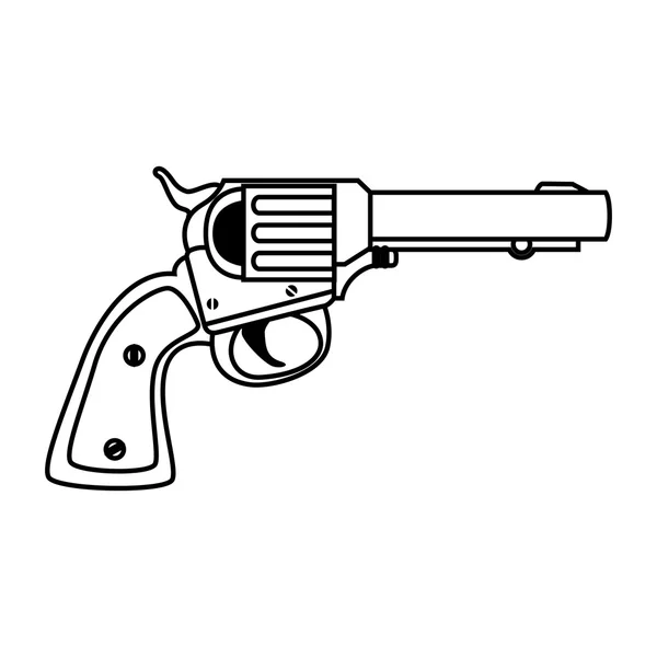 리볼버 무기 권총 — 스톡 벡터