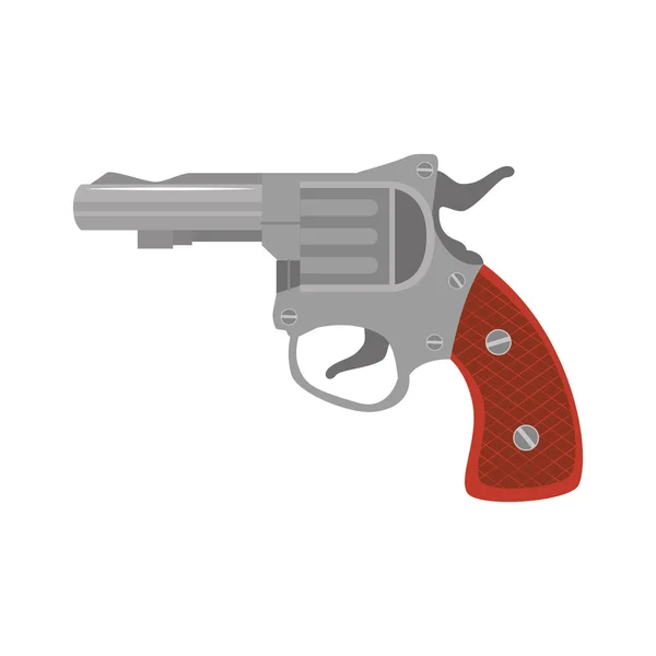 Revólver arma pistola — Vector de stock