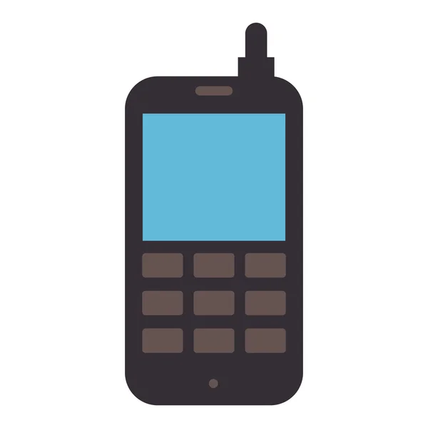 Dispositivo electrónico viejo del teléfono celular — Vector de stock