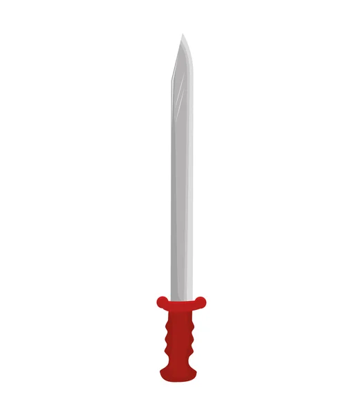 Středověká zbraň meč — Stockový vektor