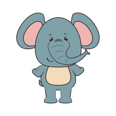 Fil hayvan çizgi filmi.