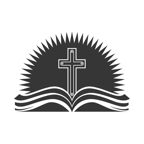 Sainte Croix du livre biblique — Image vectorielle