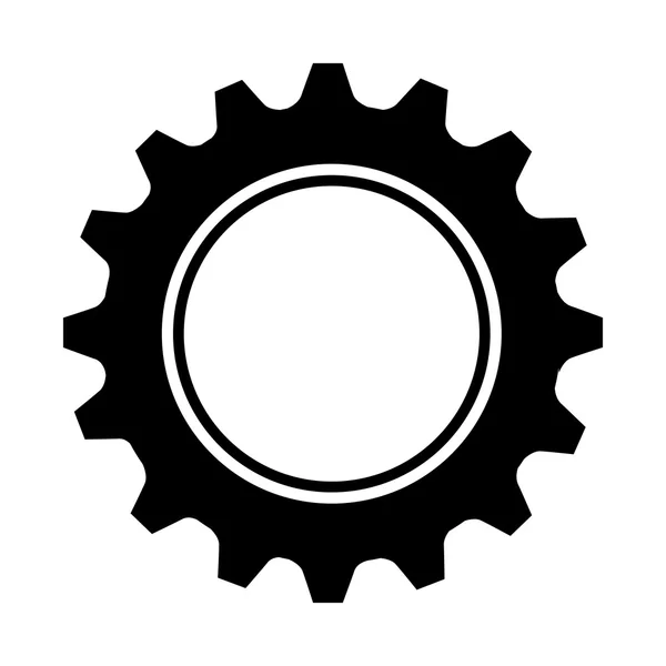 Gear cogwheel mechanical — Stock Vector