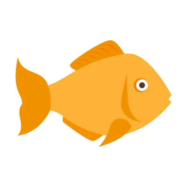 Pescado animal marino — Vector de stock