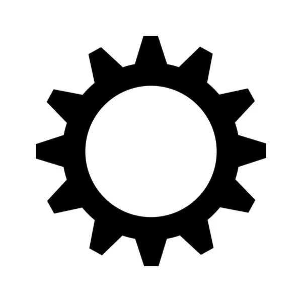 Engrenage roue dentée mécanique — Image vectorielle