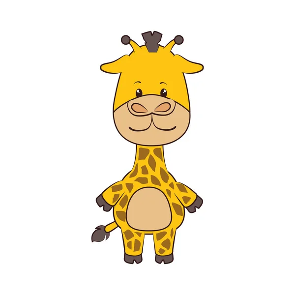 Giraffe dier cartoon — Stockvector