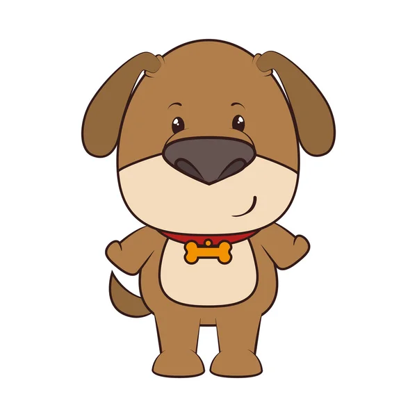 Animal perro de dibujos animados — Vector de stock