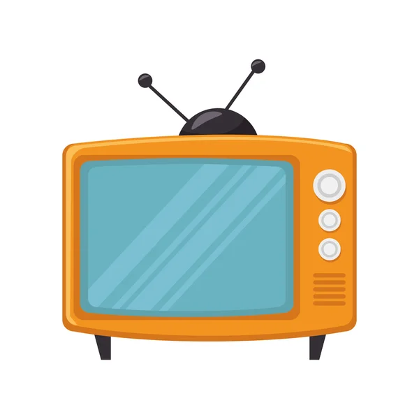 Retro televizyon aygıt — Stok Vektör
