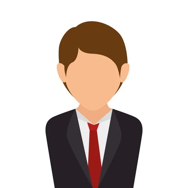 Avatar hombre hombre traje hombre de negocios — Vector de stock