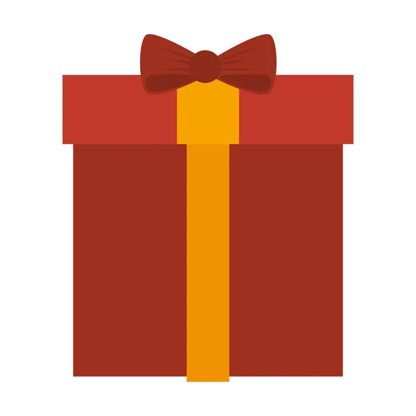 Червона подарункова коробка Подарунок — стоковий вектор
