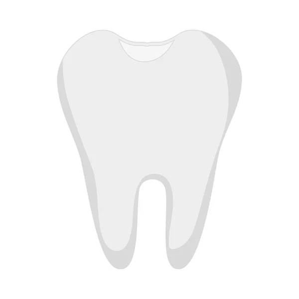 Witte tand oral — Stockvector