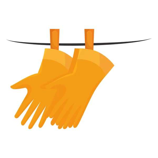 Handschuhe waschen — Stockvektor