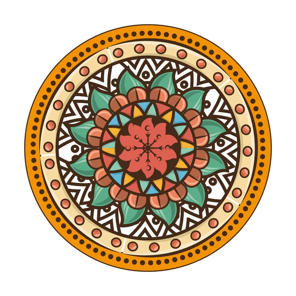 Bohemian Mandala ethnische Dekoration — Stockvektor